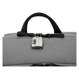 Targus Sagano Travel Mochila para Portátil 15.6 Pulgadas (39.6 cm) con Compartimento Seguro, Impermeable, Hecha de Material Reciclado RPET, 2 Bolsillos Frontales, Color Gris