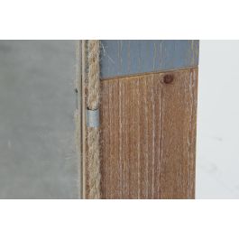 Espejo de pared DKD Home Decor Azul Blanco Natural 60 x 3,5 x 89,5 cm