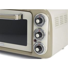 Ariete 979/03 Horno Eléctrico Vintage 18 Litros, Doble Cristal Térmico, 230°C, Beige