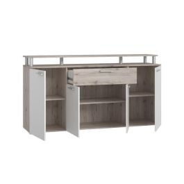 GULADA TV Stand Set - Aparador - Mesa de comedor - Contemporáneo - Decoración en blanco y roble