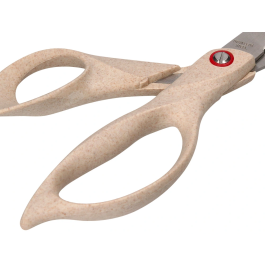 Liderpapel Tijera de Oficina Acero Inoxidable Mango Eco Fibra de Trigo 8' 21,5 cm en Blíster