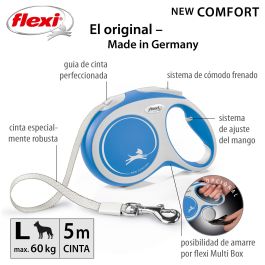 Correa Flexi New Comfort L Cinta 5M Azul Correa Flexi New Comfort L Cinta 5M Azul Precio: 30.59000032. SKU: S6102172