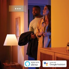 Philips Hue Kit de Inicio Bombillas LED Inteligentes E27 White Ambiance - Pack 3 Unidades y Control Remoto