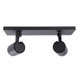 Lumiastra Aplique de Pared "Lumiastra" LUM-P2GU10-B Orientable Aluminio Interior