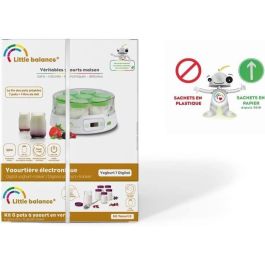 Little Balance LIT1697020550368 Yogurtera Digital con 7 recipientes + 6 adicionales