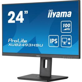 Monitor Iiyama 24” Panel Ips con Usb , Hub 100Hz y Ajustable En Altura