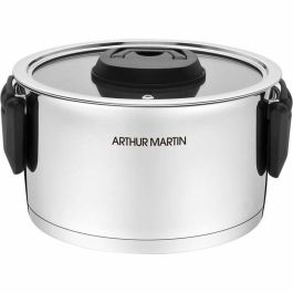 Arthur Martin AM6321 - Juego de 3 ollas de acero inoxidable con asas plegables