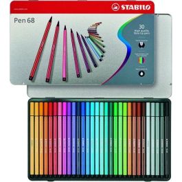 Rotulador Fibra Stabilo Pen 68 Caja Metalica De 30 Precio: 40.90000013. SKU: B15CG3V6KK
