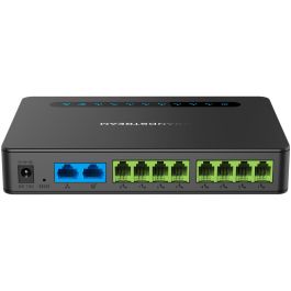 Grandstream HT818 SIP-ATA HandyTone v2 con 8 puertos FXS, compatible con fax T.38, QoS, identificador de llamadas