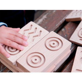 Andreutoys Dominó Sensorial Madera 28 Piezas Didáctico