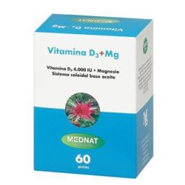 MEDNAT Vitamina D3 4000 UI + Magnesio Marino 60 Perlas - Alta Biodisponibilidad Precio: 21.5000005. SKU: B18EDV3VHY
