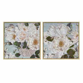 Cuadro Shabby DKD Home Decor Blanco Azul 4 x 80 x 80 cm (2 Unidades) Precio: 102.50000024. SKU: S3039127