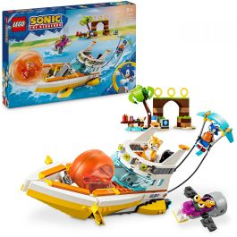 LEGO 76997 Sonic the Hedgehog Barco de aventuras de Tails, juguete interactivo