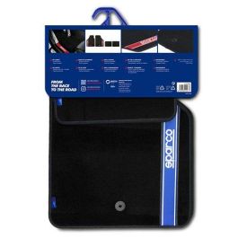Sparco Alfombra Strada 2012 B Azul Cs 6 03763BBS Moqueta en negro Diseño deportivo Fácil limpieza