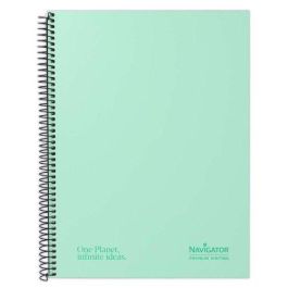 Bloc Navigator Micro.Tapa Extra A4+ 120H Cuadric.5X5 80G 5 Col. Banda Pastel Mint 5 unidades Precio: 33.4999995. SKU: B1HVTLNGMX