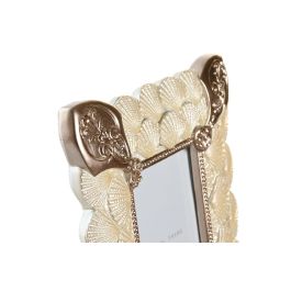 DKD Home Decor Marco de Foto Romantico 10x15 Blanco Cobrizo 2.5 x 20.4 cm