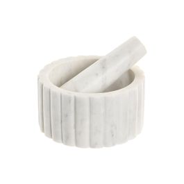 DKD Home Decor Mortero de Mármol Blanco Urban Apto Lavavajillas 12,5x12,5x7,5 cm Precio: 12.68999963. SKU: B12KHNX2M6