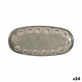 Fuente de Cocina La Mediterránea Almudena Gris Ovalado 25 x 12 x 2,2 cm (24 Unidades) Precio: 65.79000021. SKU: B1756YHTYD