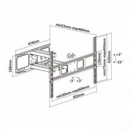 Aisens Soporte de Pared Eco Giratorio Inclinable y Nivelable para TV/Monitor 37"-70" Hasta 40 kg Negro Aisens Soporte de Pared Eco Giratorio Inclinable y Nivelable para TV/Monitor 37"-70" Hasta 40 kg Negro