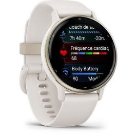 Garmin GAR0753759324919 Reloj GPS Conectado Vivoactive 5 WiFi, Pantalla 30.4mm (1.2), Crema Oro con Correa Beige