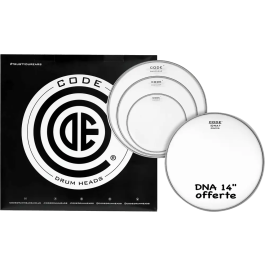 CODE Parches para Timbal DNA Fusion Transparente (10", 12", 14" + DNA 14") Precio: 38.50000022. SKU: B1CY2KZ8XZ