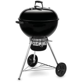 Weber E-5730 BLK Parrilla de Carbón Original Kettle, 57 cm, Termómetro, Función Humo, Negro