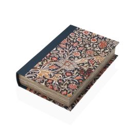 Caja Decorativa Versa Morris Lienzo Madera MDF Libro Caja Decorativa Versa Morris Lienzo Madera MDF Libro