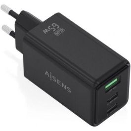 Aisens Cargador Pared GaN ASCH-65W3P073-BK 65W 2xUSB-C 1xUSB-A Negro Precio: 15.94999978. SKU: B1G7TDHTBX