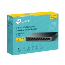 TP-Link LiteWave LS109P switch No administrado Fast Ethernet (10/100) Energía sobre Ethernet (PoE) Negro TP-Link LiteWave LS109P switch No administrado Fast Ethernet (10/100) Energía sobre Ethernet (PoE) Negro