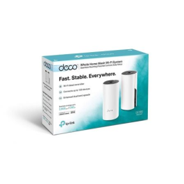 TP-Link Deco M4 Sistema Wi-Fi Mesh AC1200, Doble Banda (2.4GHz/5GHz), Hasta 1167 Mbps, Cobertura para Toda la Casa, Pack de 2 Unidades