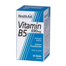 HEALTH AID Vitamina B5 690 mg, 30 Comprimidos Precio: 24.6900005. SKU: B1A6NJQY7D