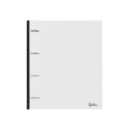 Liderpapel Carpeta 4 Anillas Redondas 25 mm Polipropileno DIN A4 Ultra Compacta Lomo Extensible 4 cm Translucida