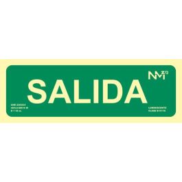 Señal "Salida" Homologada 300X105Mm Polipropileno Fotoluminiscente Archivo2000 6170-22H VE Precio: 13.50000025. SKU: B1F3NJ7TA7