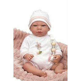 Muñecas Arias Muñeca Reborn Lola 40 cm Cuerpo Blando con Capazo Muñeco con Peso Español