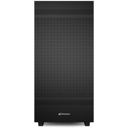 Sharkoon Rebel C50 Caja ATX Full Tower Negra, Diseño Modular, Paneles Perforados para Gran Flujo de Aire, Soporte Radiadores 360mm, USB-C