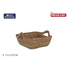 Cesta cónica de mimbre cuadrada con asa 17x17x7 cm - Inde (18 Unidades) Precio: 32.49999984. SKU: B1AM8VLNFG