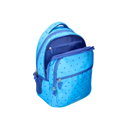 Liderpapel Mochila Escolar Multibolsillo para Portátil Azul Cruces 450x145x300 mm