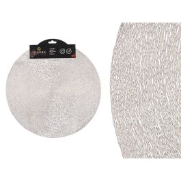 Salvamantel Redondo Kinvara Plateado 38x38 cm - PVC (48 Unidades) Precio: 49.58999991. SKU: B17T83JZ5G