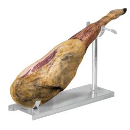 Quttin Soporte Jamonero de Acero Inoxidable para corte de jamón, 49,5 x 16,5 x 2,7 cm (4 Unidades)