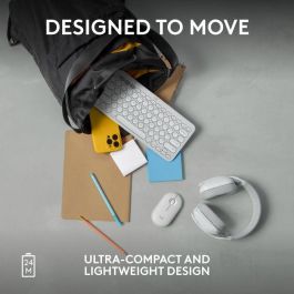 Logitech M350S Pebble 2 Mouse Inalámbrico Ambidextro con Conectividad Bluetooth y RF USB, Sensor Óptico de 4000 DPI