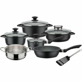 GSW 414562 Batería de Cocina de Aluminio Forjado 10 Piezas con Recubrimiento Granito Vitaflon para Inducción Precio: 124.50000002. SKU: B16BETLC43