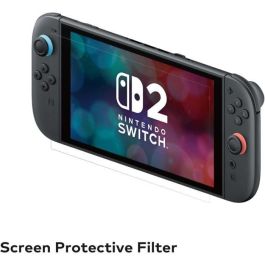 Hori 4961818041349 Protector de Pantalla Nintendo Switch 2 Vidrio Templado Anti-burbujas Antigolpes Antiarañazos Transparente