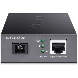 TP-Link TL-FC311A-20 Convertidor de Medio Gigabit Ethernet 1000 Mbit/s Monomodo 20 km SC Negro