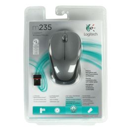Logitech M235 Ratón Inalámbrico Gris Oscuro con Tracking Óptico Avanzado, Batería 1 Año, Nano Receptor USB Compacto para Portátiles