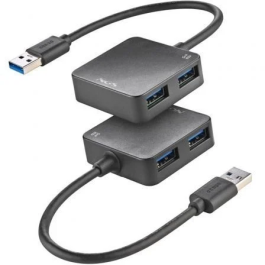 NGS IHUB3.0TINY Hub USB 3.0 de 4 Puertos 5Gbps para PC/MAC