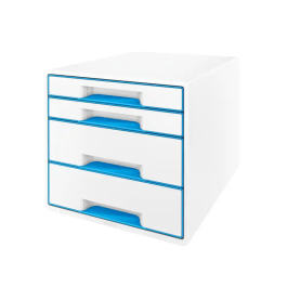 Leitz WOW Desk Cube Fichero Cajones Sobremesa 4 Cajones Azul/Blanco 287x270x363 mm Precio: 110.3883. SKU: B1DFRFTWAB