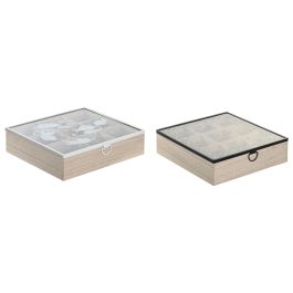 Caja Infusiones Atlantico DKD Home Decor Azul Blanco 24 x 6.5 x 24 cm (2 Unidades) Precio: 19.0454. SKU: B1H479SM5G