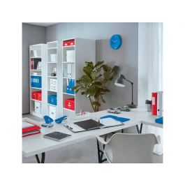 Revistero Plastico Leitz Wow A4 60Mm Azul Metalizado