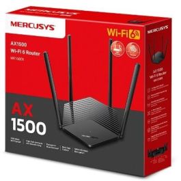 TP-Link MR1500X AX1500 Router Wi-Fi 6 Doble Banda (2.4 GHz / 5 GHz) 1201 Mbps Negro para Sobremesa