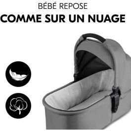 Hauck HAU1731474471948 Set de Viaje 3 en 1 Shop N Care Trio - Cochecito, Capazo, Silla de Auto, Adaptadores - 4 Ruedas - Gris